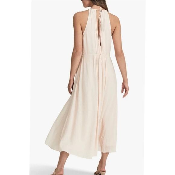 Reiss Matra Cream Halter Midi Dress – Summer Wedding Guest Size 10 - Picture 8 of 8